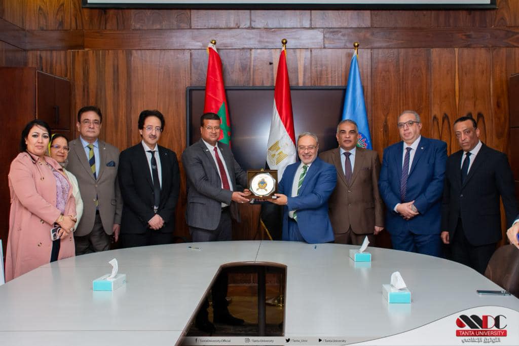 A Delegation from King Hassan II University – Casablanca Visits Tanta University 